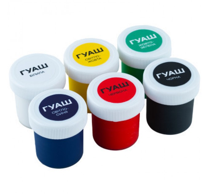 Kite Гуашеві фарби Kite Classic 6 кольорів х 20 мл (K-062)