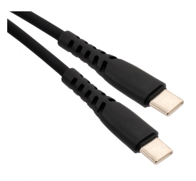 Vinga Дата кабель USB-C to USB-C 2.0m 60W Silicon Black Vinga (VCDCCC262SB)