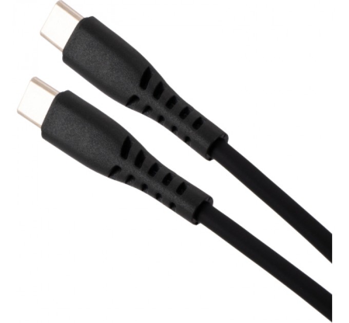 Vinga Дата кабель USB-C to USB-C 1.2m 100W Chip Silicon Black Vinga (VCDCCC21012SB)