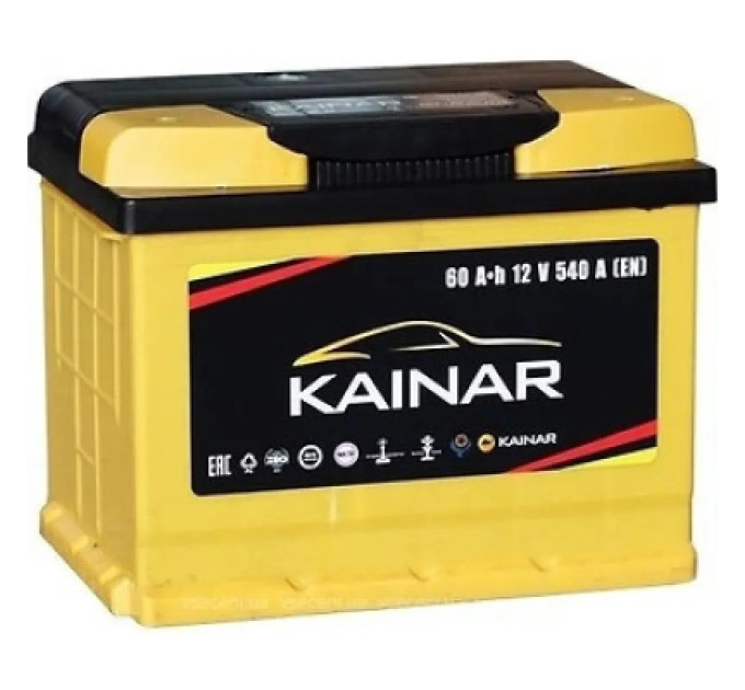 KAINAR Акумулятор автомобільний KAINAR STANDART 60Ah (+/-) (550EN) (060 261)
