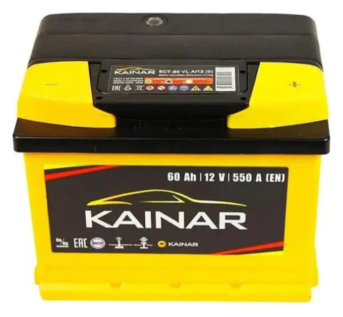 KAINAR Акумулятор автомобільний KAINAR STANDART 60Ah (+/-) (550EN) (060 261)