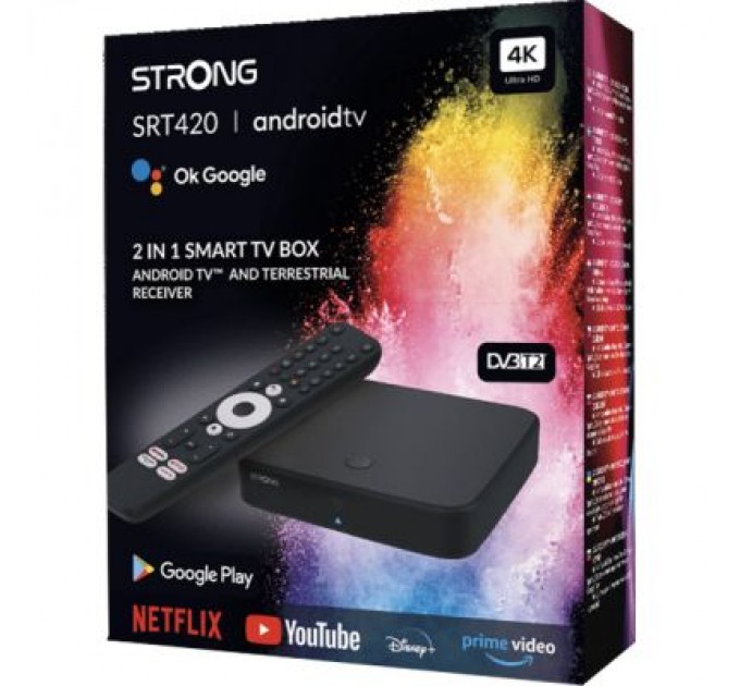 Strong Медіаплеєр Strong SRT 420 Android TV і ефірний приймач в одному пристрої (SRT 420)
