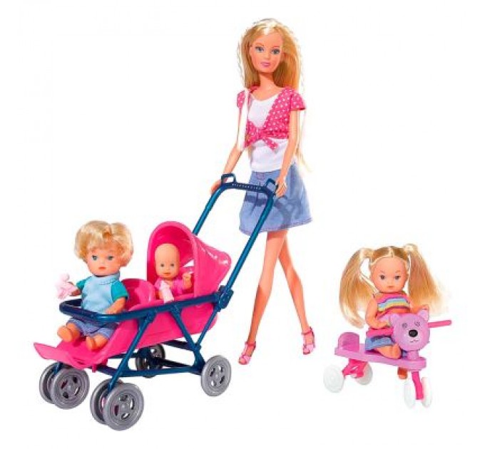 Simba Лялька Simba Штеффі з дітьми та аксесуарами (5736350)
