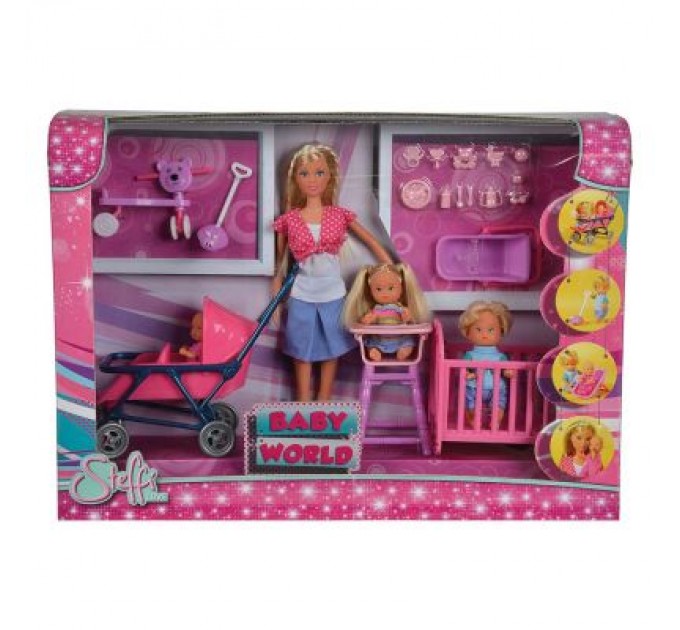 Simba Лялька Simba Штеффі з дітьми та аксесуарами (5736350)