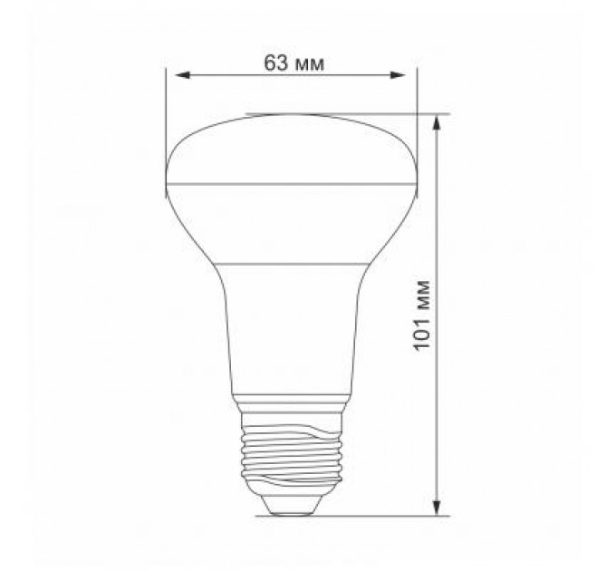 Videx Лампочка Videx LED R63e 9W E27 4100K 220V (VL-R63e-09274)