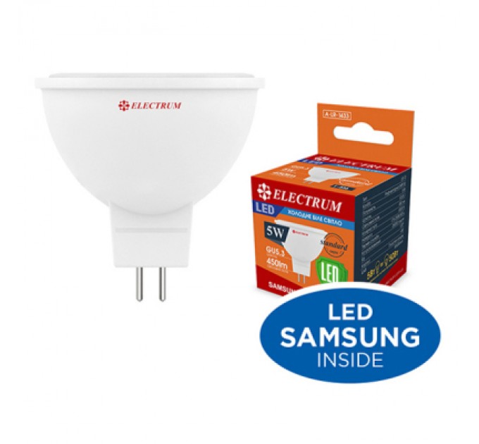 Electrum Лампочка Electrum MR16 5W PA LR-10 GU5.3 4000K (A-LR-1433)