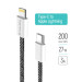 ColorWay Дата кабель USB-C to Lightning 2.0m (PDF Fast Charging 27W) black ColorWay (CW-CBPDCL068-BK)