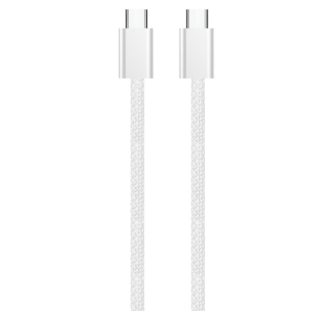 ColorWay Дата кабель USB-C to USB-C 2.0m (braided cotton) (PD Fast Charging 60W) 3.0А grey ColorWay (CW-CBPDCC068-GR)