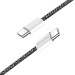 ColorWay Дата кабель USB-C to USB-C 2.0m (braided cotton) (PD Fast Charging 60W) 3.0А black ColorWay (CW-CBPDCC068-BK)