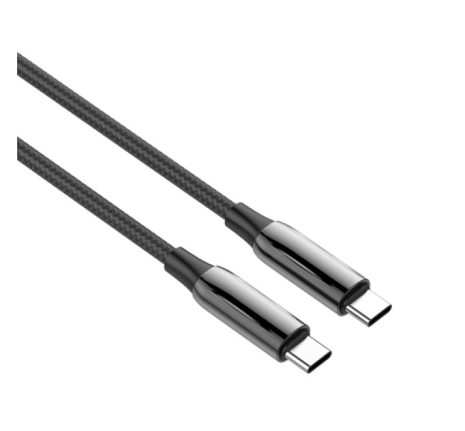 ColorWay Дата кабель USB-C to USB-C 1.0m (PVC+Aluminum Alloy) (PD Fast Charging 240W) 5А black ColorWay (CW-CBPDCC069-BK)