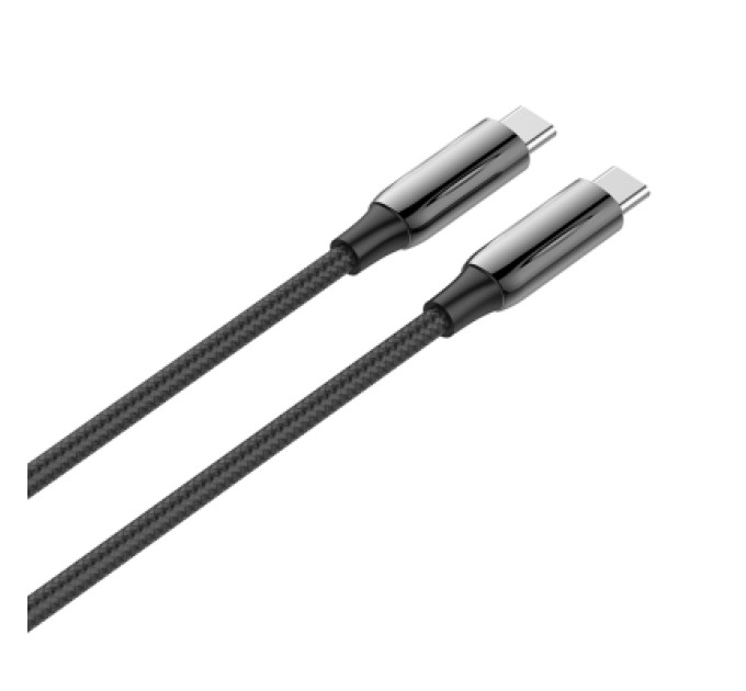 ColorWay Дата кабель USB-C to USB-C 1.0m (PVC+Aluminum Alloy) (PD Fast Charging 240W) 5А black ColorWay (CW-CBPDCC069-BK)