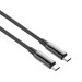 ColorWay Дата кабель USB-C to USB-C 2.0m (PVC+Aluminum Alloy) (PD Fast Charging 240W) 5А black ColorWay (CW-CBPDCC070-BK)