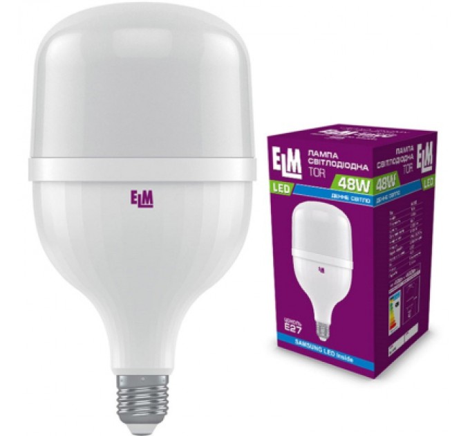 ELM Лампочка ELM TOR 48W PA20S E27 6500K (18-0191)