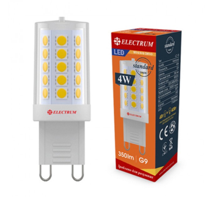 Electrum Лампочка Electrum 4W Cer LC-15 G9 3000K (A-LC-1895)