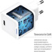 ColorWay Зарядний пристрій ColorWay GaN Mini 25W PD Port PPS USB-C white cable Type-C (CW-CHS052PDC-WT)