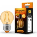 Videx Лампочка Videx LED Filament G45FA 4W E27 2200K бронза (VL-G45FA-04272)