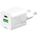 ColorWay Зарядний пристрій ColorWay GaN Mini 35W PD Port PPS USB (Type-C PD + USB QC4.0) white (CW-CHS055PD-WT)