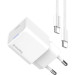 ColorWay Зарядний пристрій ColorWay GaN Mini 35W PD Port PPS USB-C white cable Type-C (CW-CHS056PDC-WT)