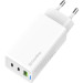 ColorWay Зарядний пристрій ColorWay GaN Mini 65W PD Port PPS USB (USB-2C1A) white (CW-CHS058PD-WT)