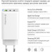 ColorWay Зарядний пристрій ColorWay GaN Mini 65W PD Port PPS USB (USB-2C1A) white (CW-CHS058PD-WT)