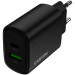 Canyon Зарядний пристрій Canyon OnCharge 200 20W 1xPD 1xQC EU Black (CNE-CHA200-31)
