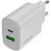 Canyon Зарядний пристрій Canyon OnCharge 200 20W 1xPD 1xQC EU White (CNE-CHA200-21)