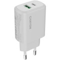 Canyon Зарядний пристрій Canyon OnCharge 250 25W 1xPD 1xQC EU White (CNE-CHA250-21)