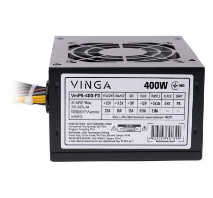 Vinga Блок живлення Vinga 400W (VmPS-400-F3)