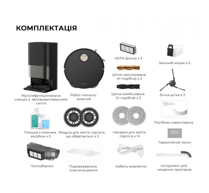 Dreame Робот-пилосос Dreame X50 Ultra Complete Black (RLX85CE-4-BL)