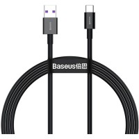 Дата кабель USB 2.0 AM to USB-C 2.0m 3A Black Baseus (CATYS-A01)