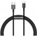 Baseus Дата кабель USB 2.0 AM to USB-C 2.0m 3A Black Baseus (CATYS-A01)