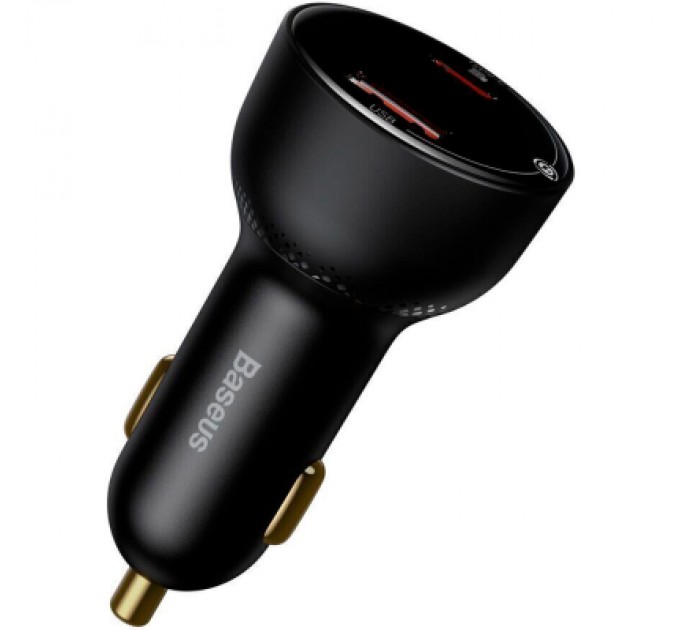 Baseus Зарядний пристрій Baseus Superme Digital Display PPS Dual Quick Charger Car Charger black (TZCCZX-01)