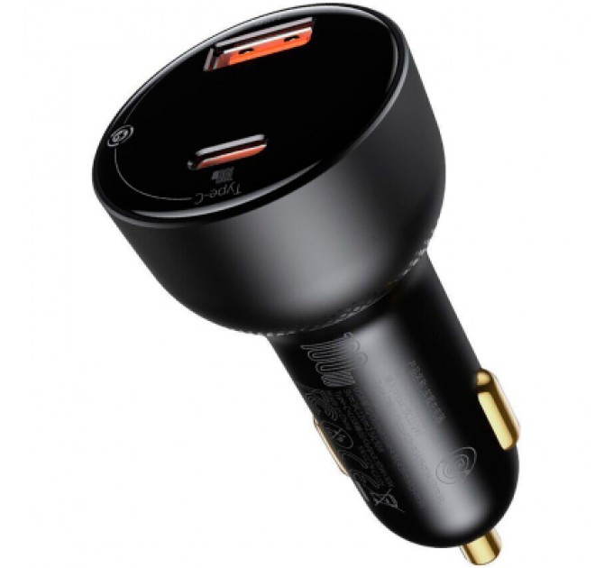 Baseus Зарядний пристрій Baseus Superme Digital Display PPS Dual Quick Charger Car Charger black (TZCCZX-01)