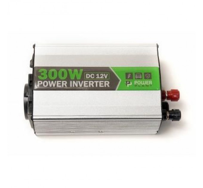 PowerPlant Автомобільний інвертор 12V/220V 300W, USB 5V 1A, HYM300-122 PowerPlant (KD00MS0001)