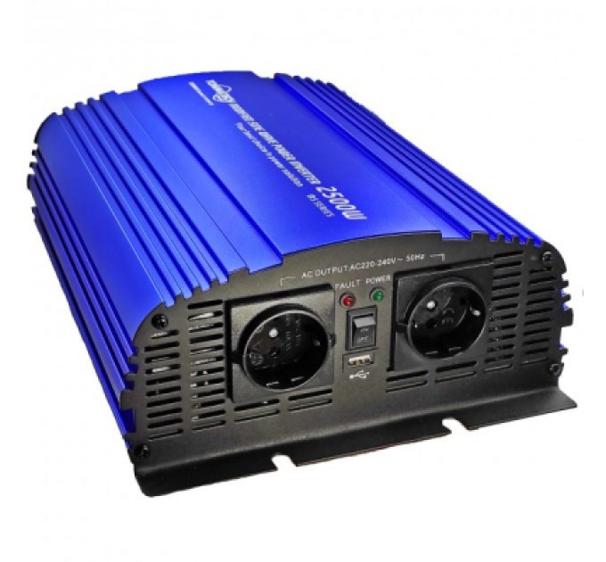 Tommatech Автомобільний інвертор 12V/220V MS-2500 2500W, approximate sinusoid, USB, Shuko*2 Tommatech (29448)
