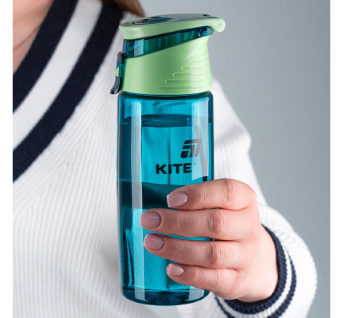 Kite Поїльник-непроливайка Kite 550 мл, смарагдова (K25-401-2)