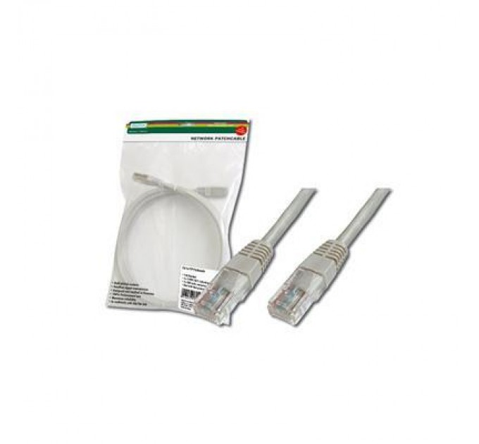 Assmann Патч-корд 20м, UTP, cat.5e, CU, AWG 26/7, PVC, grey Digitus (DK-1511-200)