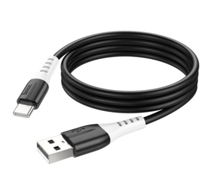 HOCO Дата кабель USB 2.0 AM to Type-C 1.0m 3A Black HOCO (6931474768575)
