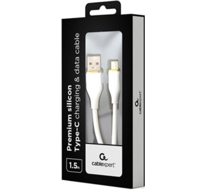 Cablexpert Дата кабель USB 2.0 AM to Type-C 1.5m 2.1A Cablexpert (CC-USB2S-AMCM-1.5M-W)