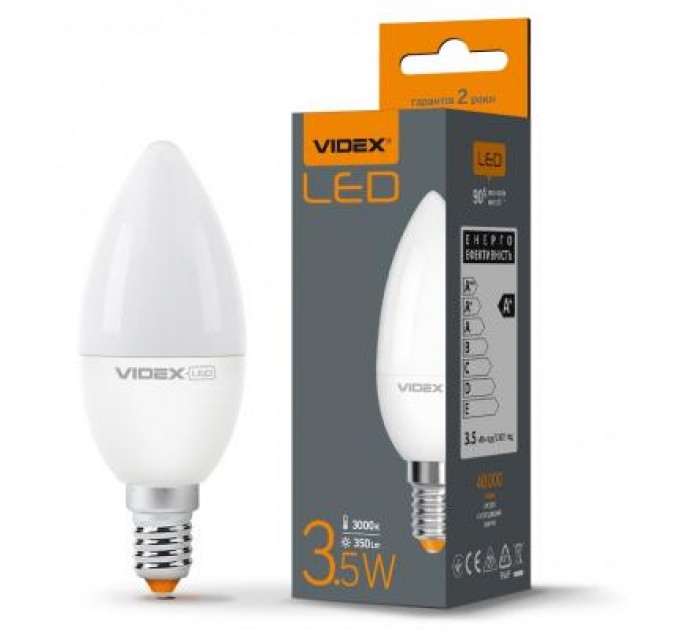 Videx Лампочка Videx C37e 3.5W E14 3000K 220V (VL-C37e-35143)