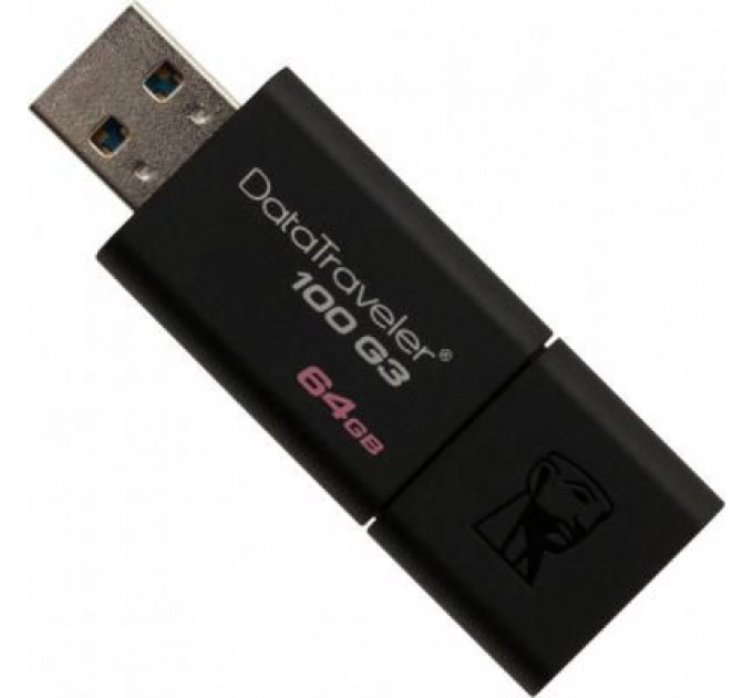 USB флеш накопичувач Kingston 2x64GB DataTraveler 100 G3 USB 3.0 (DT100G3/64GB-2P)