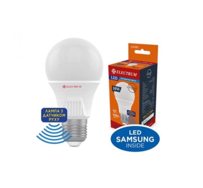 Electrum Лампочка Electrum A60 10W PA LS-33MS Elegant Е27 4000K з датчиком (A-LS-1970)