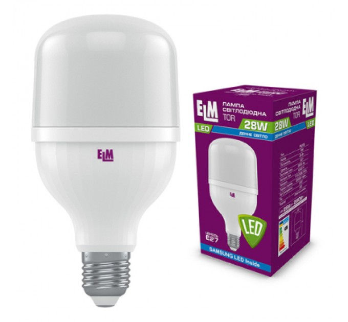 ELM Лампочка ELM TOR 28W PA20S E27 6500K (18-0189)