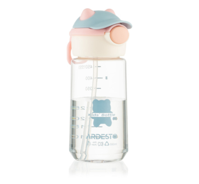 Ardesto Пляшка для води Ardesto Bear 550мл рожевий (AR2255BB)