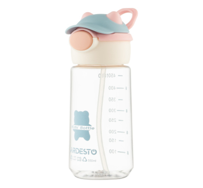 Ardesto Пляшка для води Ardesto Bear 550мл рожевий (AR2255BB)