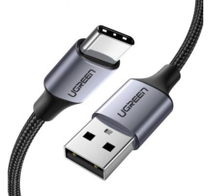 Ugreen Дата кабель USB 2.0 AM to Type-C 1.0m US288 Aluminum Braid Black Ugreen (60126)