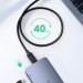 Ugreen Дата кабель USB-C to USB-C 0.8m USB 4.0 THUNDERBOLTUS501 8K40Gbps Black Ugreen (30389)