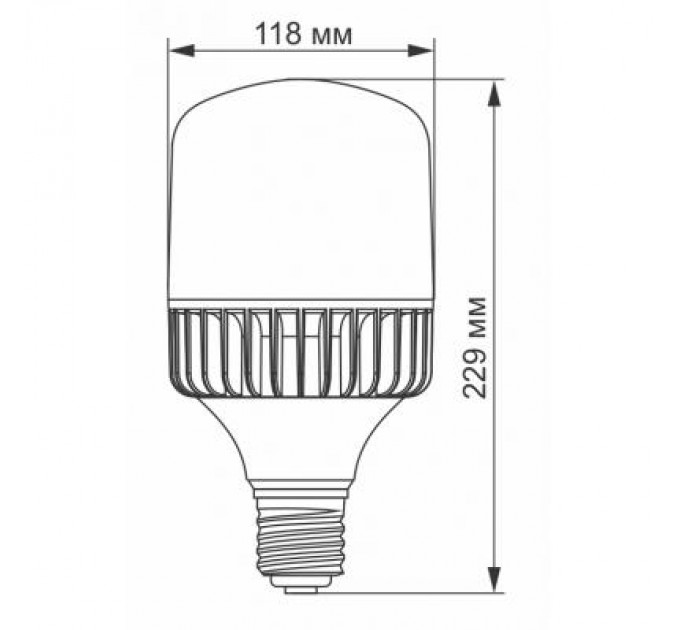 Videx Лампочка Videx A118 50W E40 5000K 220V (VL-A118-50405)