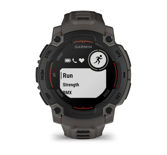 Garmin Смарт-годинник Garmin Instinct E 45 mm Black with Charcoal Silicone Band (010-02933-13)