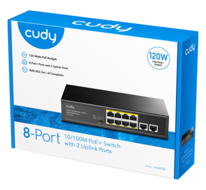 Cudy Комутатор мережевий Cudy FS1010P